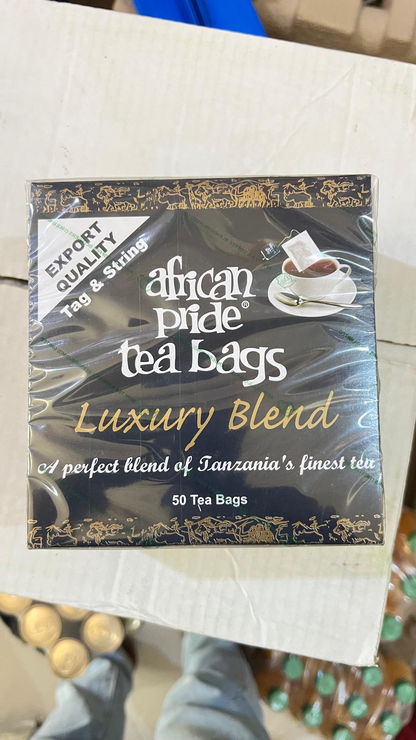 Majani ya chai-African pride tea bags-100g